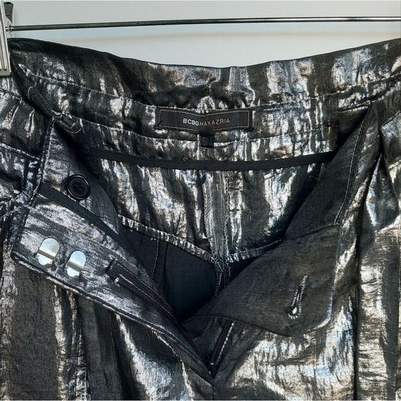 BCBGMAXAZRIA Metallic Fiona Pants - Picture 5 of 7